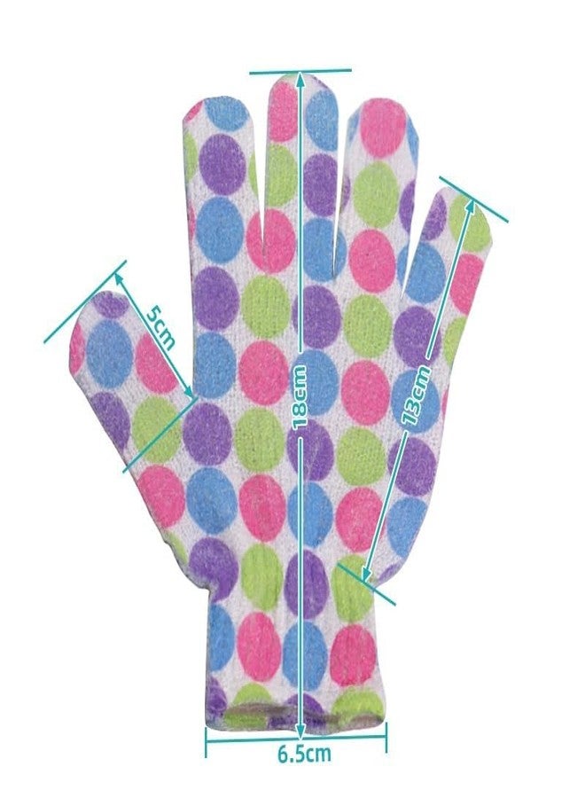 DIAMONDDEAL Bath Glove-Body Scrubber Gloves Pair, Gloves, 1 Glove Set, Cellulite Scrubber, Shower Gloves, Reduce Acne Scars, Exfoliator Glove Men and Women, Exfoliate at Home 1 PairBath Gloves for Shower, Spa, Massage and Body Scrubs, Dead Skin Cell Remover, Gloves - Image 2