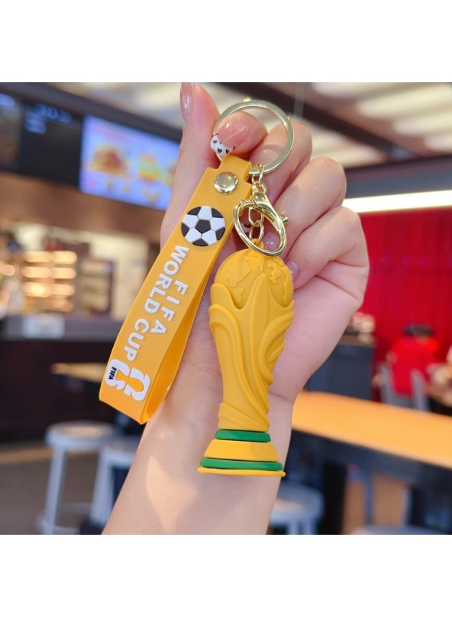 FIFA World Cup سلسلة مفاتيح تذكارية لعشاق كأس العالم لكرة القدم - هدية مثالية لمحبي كرة القدم من الأولاد، هدية رائعة لعيد الميلاد - Image 3