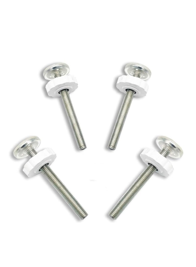 كابتن تيك 4pcs Pressure Mounted Baby Gate Adaptor Extra Long M10 Threaded Spindle Rods Walk Thru Gates Accessory Screw Bolts for Stair Dog for Safety Stairs & Doorways, Easy Install - Image 1