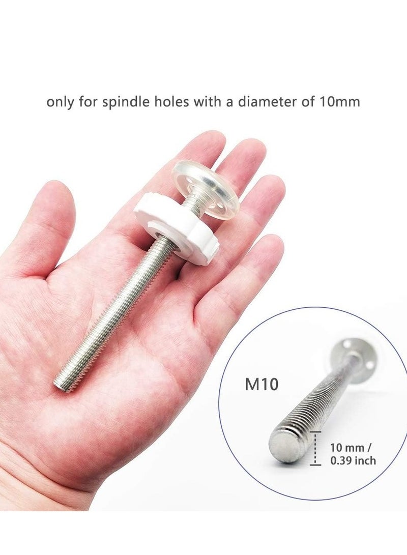 كابتن تيك 4pcs Pressure Mounted Baby Gate Adaptor Extra Long M10 Threaded Spindle Rods Walk Thru Gates Accessory Screw Bolts for Stair Dog for Safety Stairs & Doorways, Easy Install - Image 5