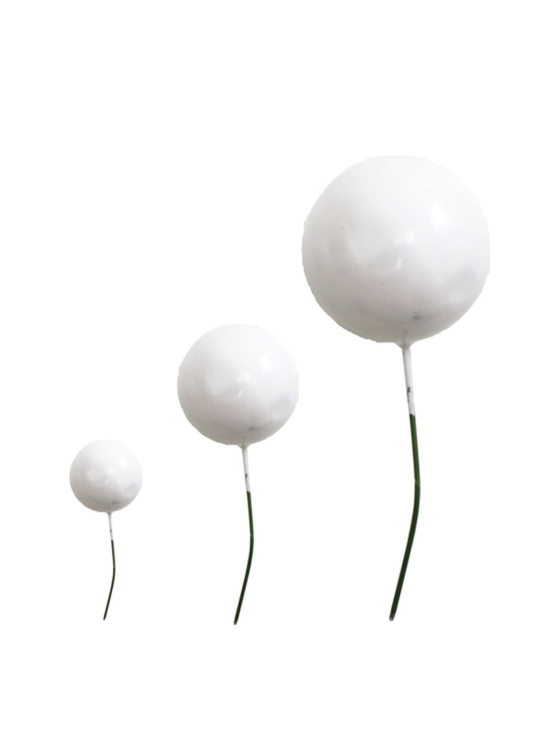 PARTY FUN Cake Decorative White Color Balls - Image 1