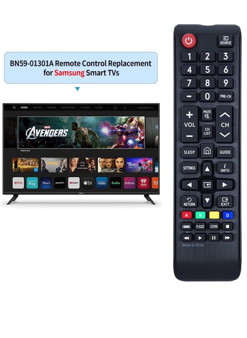 ELTRAZONE BN59-01301A Replacement Remote Control Compatible for Samsung TV UN32N5300 UN40NU7100 UN43NU6900 UN43NU7100 UN50NU6900 UN50NU7100 UN55NU6900 UN55NU7100 UN55NU7300 UN58NU7100 UN65NU6900 UN75NU6900 - Image 2