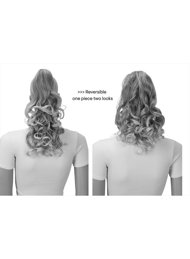 CAISHA by PRETTYSHOP 2 IN 1 Ponytail 12" Or 14" Hairpiece Clip On Extension Voluminous Wavy Red Mix H16-2 - Image 3