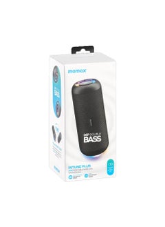 موماكس مكبر صوت MOMAX BS5D INTUNE PLUS اللاسلكي المحمول بقوة 20 وات - صوت محيطي 360 درجة، وصوت جهير عميق، واتصال بلوتوث وعمر بطارية طويل (أسود)  - Image 4