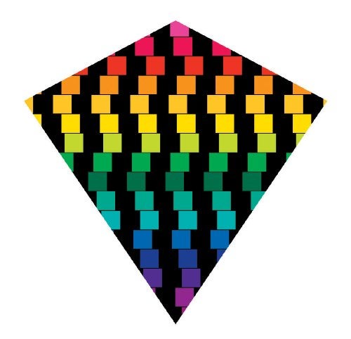 X-Kites 25 Inch Cubes ColorMax Nylon Diamond Kite with Line WinderHandle by XKites - Image 1