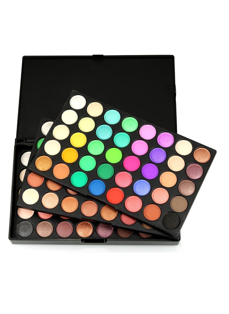 popfeel 120 Vivid Colors Mini Eyeshadow Palette Matte and Shimmer - Professional 3 Layers Bright and Warm Colorful Eye Shadow Palette Makeup Set  - Image 3
