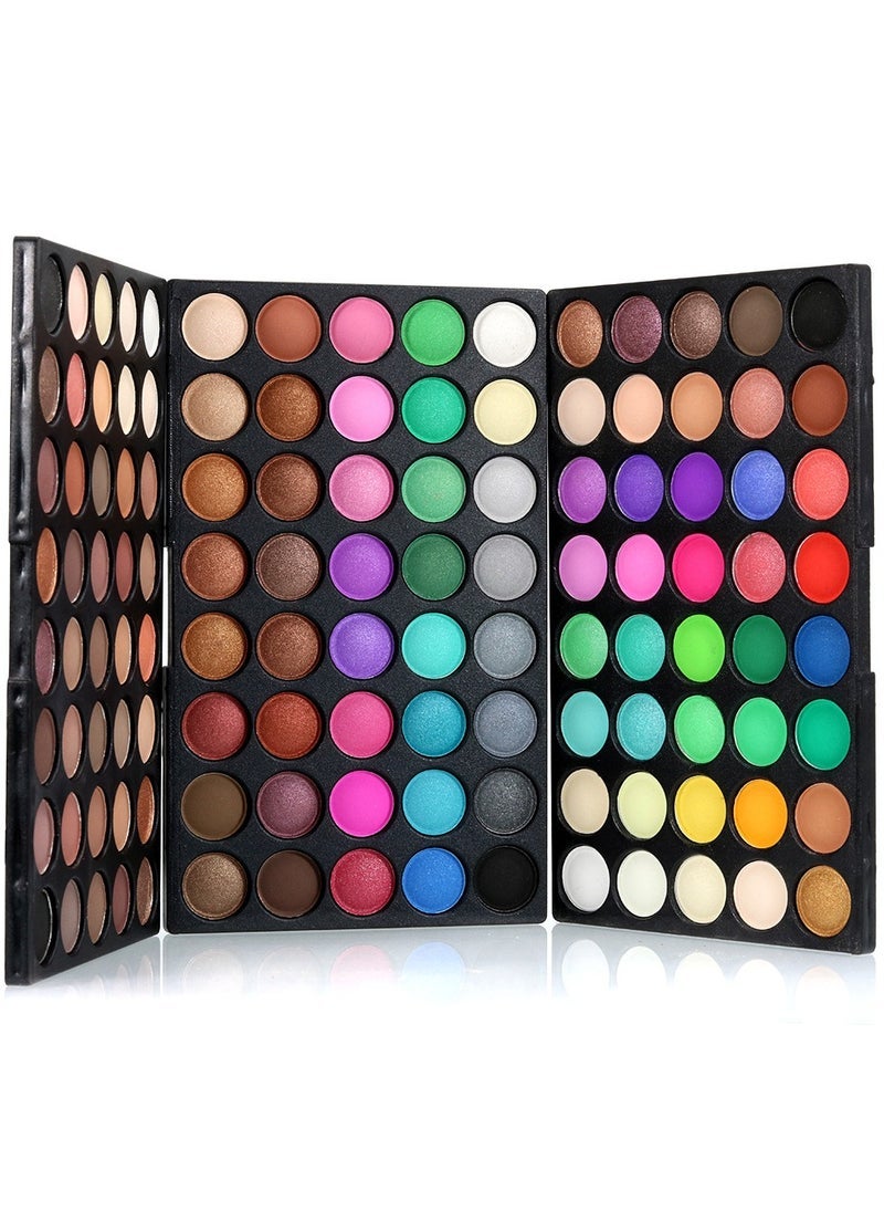 popfeel 120 Vivid Colors Mini Eyeshadow Palette Matte and Shimmer - Professional 3 Layers Bright and Warm Colorful Eye Shadow Palette Makeup Set  - Image 4