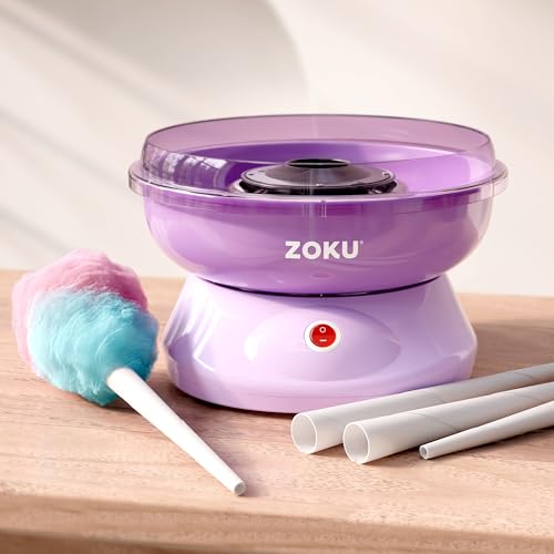 ZOKU Cotton Candy Maker, Countertop Cotton Candy Machine, Includes 10 Paper Cones, Enjoy Homemade Treats in Minutes - Image 3