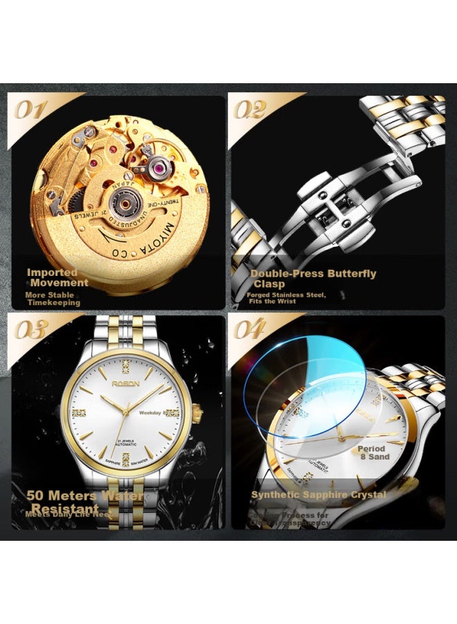 Rosdn Men's Mechanical Watch Automatic Luminous Top Brand Birthday Gift - Image 4