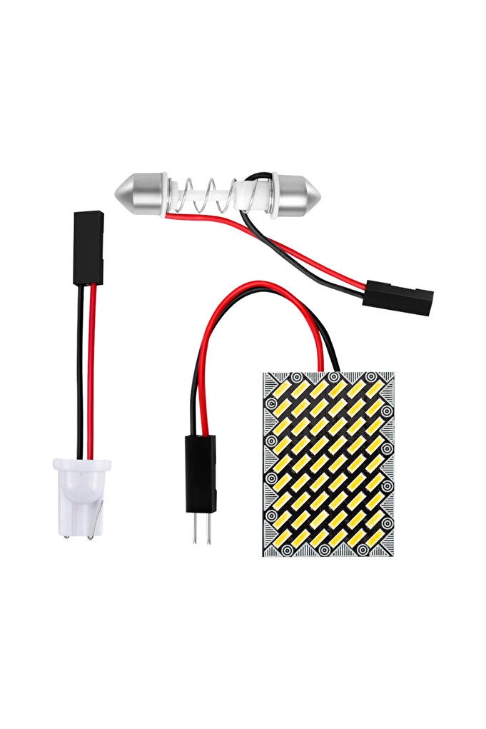 rayihni White 54 SMD White T10 W5w Cob 30SMD 54SMD 117SMD Car Led Auto Interior Reading Roof Bulb Light Dome - Image 3