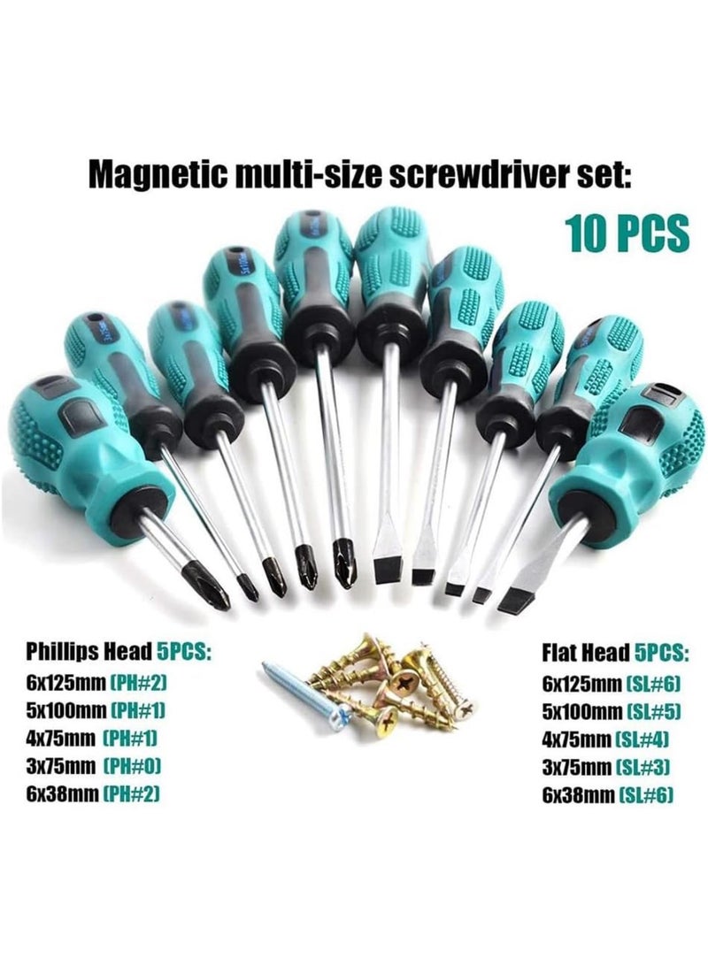 GGOOT 10-Piece Screwdriver Set Hardware Tools Maintenance Tool Set Electrical Maintenance Tools  - Image 3