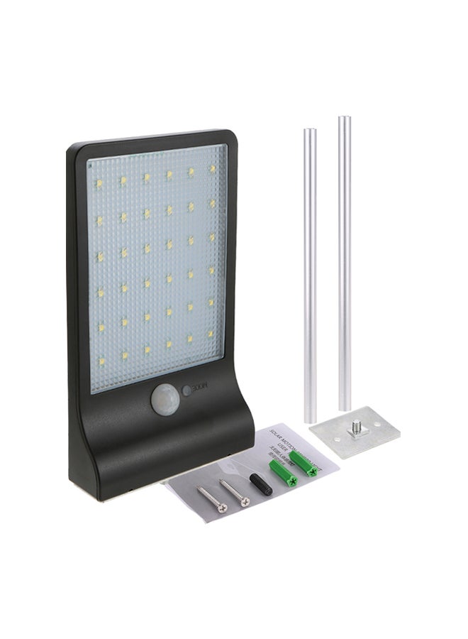 36 LED Solar Powered Energy PIR Motion Sensor Wall Lamp Black 0.34kg - Image 1