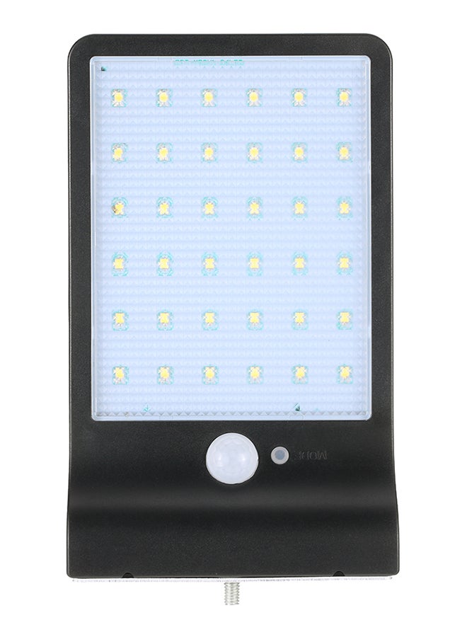 36 LED Solar Powered Energy PIR Motion Sensor Wall Lamp Black 0.34kg - Image 2