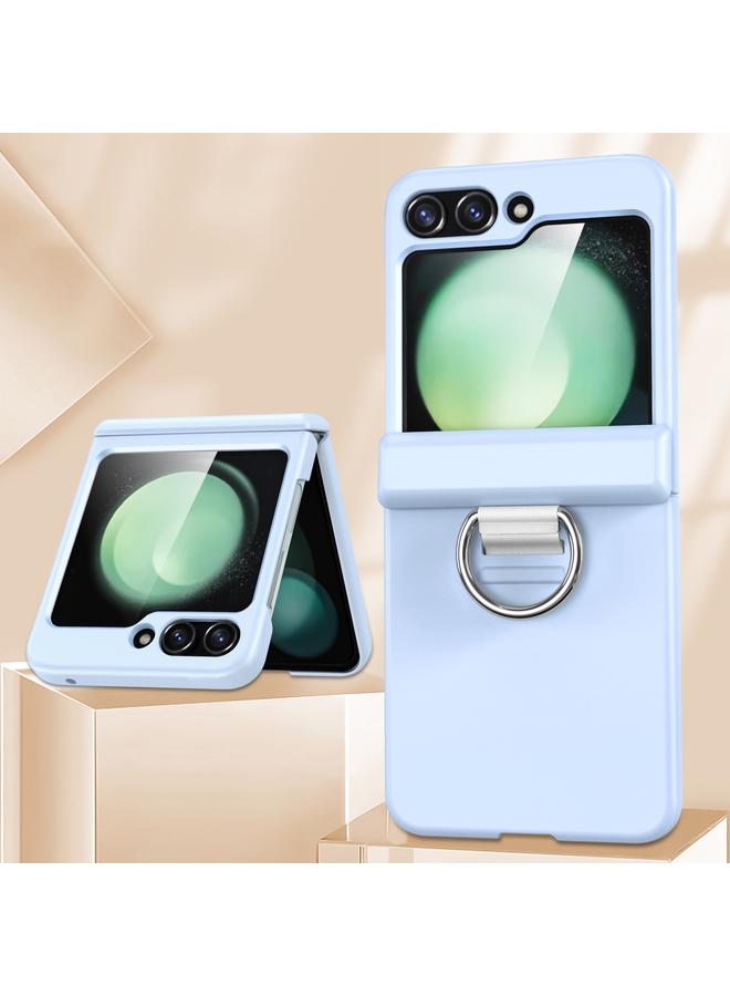 اس-توب جراب لهاتف Samsung Galaxy Z Flip5 5G مصنوع من مادة TPU+PC مع عمود مركزي قابل للطي مع حلقة - Image 2