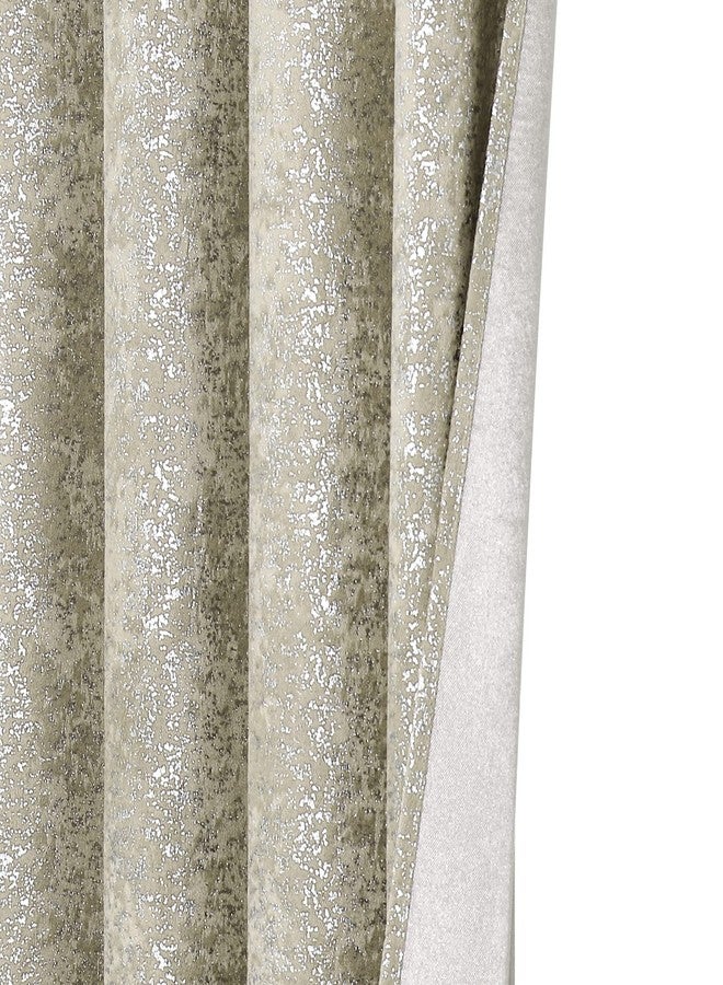 GoodGram 2 Pack Sparkle Chic Thermal Blackout Curtain Panels - Assorted Colors & Sizes (Beige, 84 in. Long) - Image 5