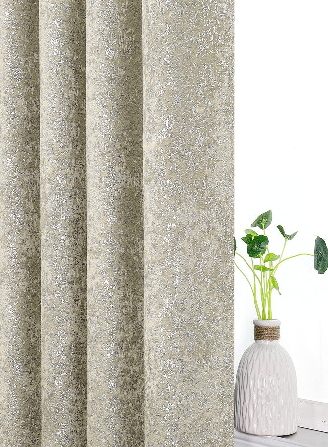 GoodGram 2 Pack Sparkle Chic Thermal Blackout Curtain Panels - Assorted Colors & Sizes (Beige, 84 in. Long) - Image 4