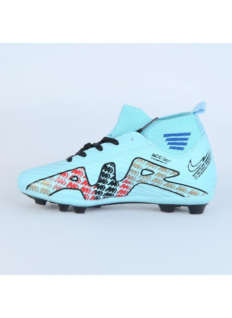 TwinGo 585 Baby-Blue Cleat Boys Football Shoes