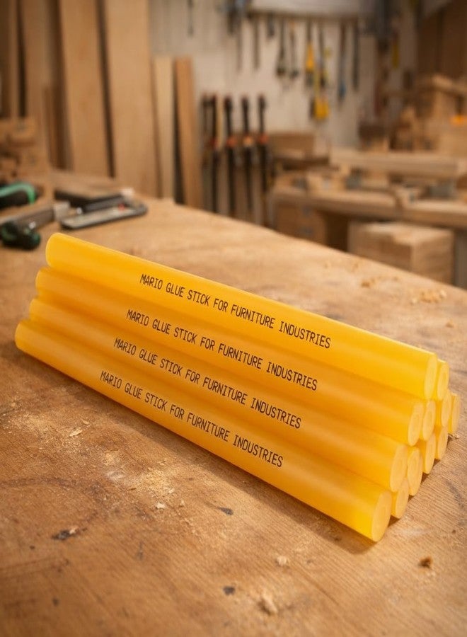 Mario Furniture Grade Yellow Hot Melt Glue Stick 220mm x 11mm Pack of 10| Super Strong Bonding | Heavy Duty Professional Glue for Furniture, Woodwork & Repairs | Premium Range - Image 5