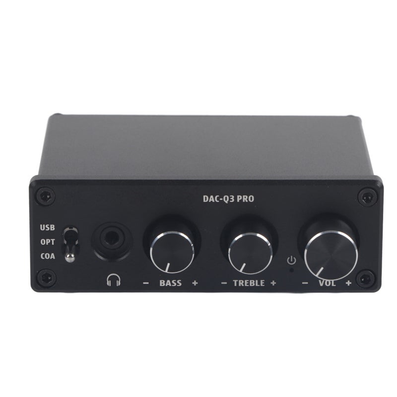 Audio Decoder USB DAC Height Decoding - Adopt MS8412 SA9023 NE5532 97220 Chipset Headphone Amplifier with 3.5MM Headphones Support - High and Low Sound Adjustment Fiber Coax PC-USB Input for Home Audi - Image 2