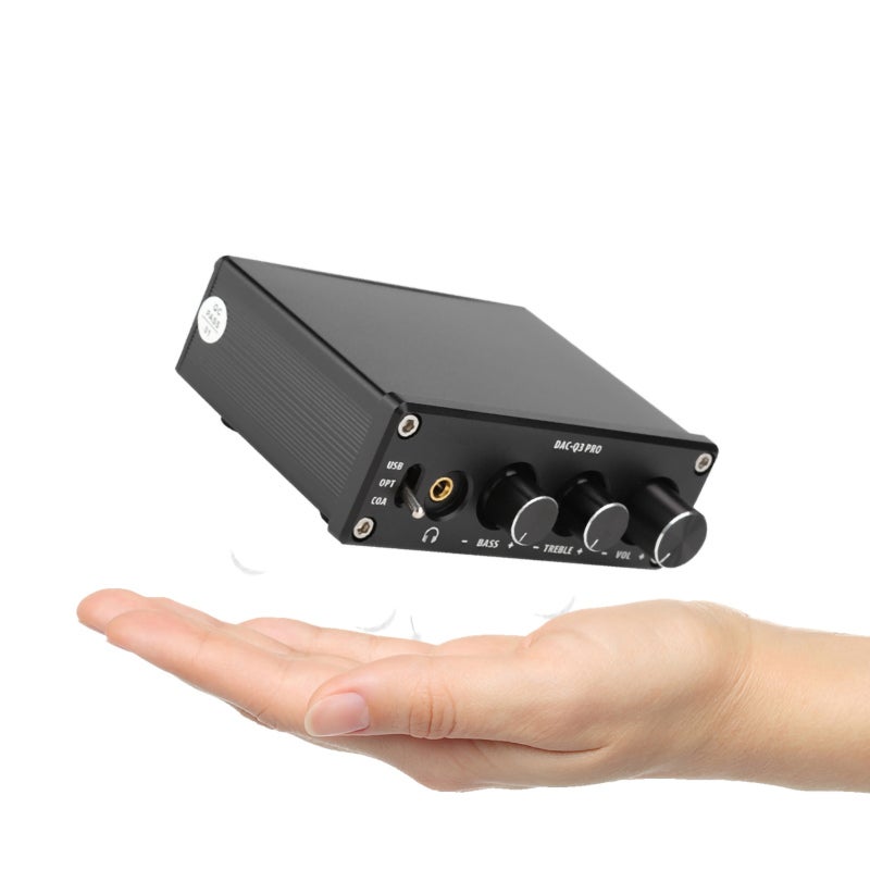 Audio Decoder USB DAC Height Decoding - Adopt MS8412 SA9023 NE5532 97220 Chipset Headphone Amplifier with 3.5MM Headphones Support - High and Low Sound Adjustment Fiber Coax PC-USB Input for Home Audi - Image 5
