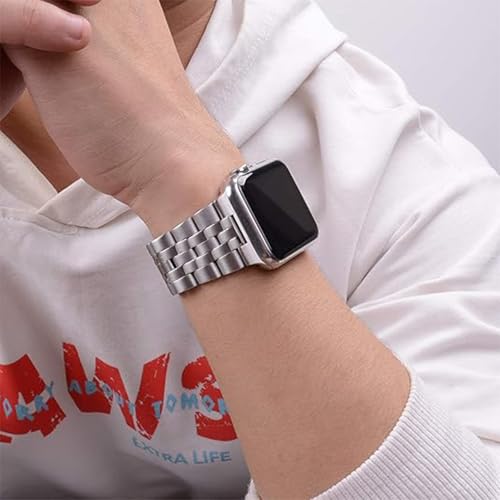 idudu Grade 5 Titanium Band for Apple Watch Ultra,Ultra 2 & Ultra 3 49mm,Adjustable Metal Band with Secure Clasp - Lightweight Durable Titanium Metal Bracelet Strap Compatible iWatch Ultra 49mm Men - Image 4