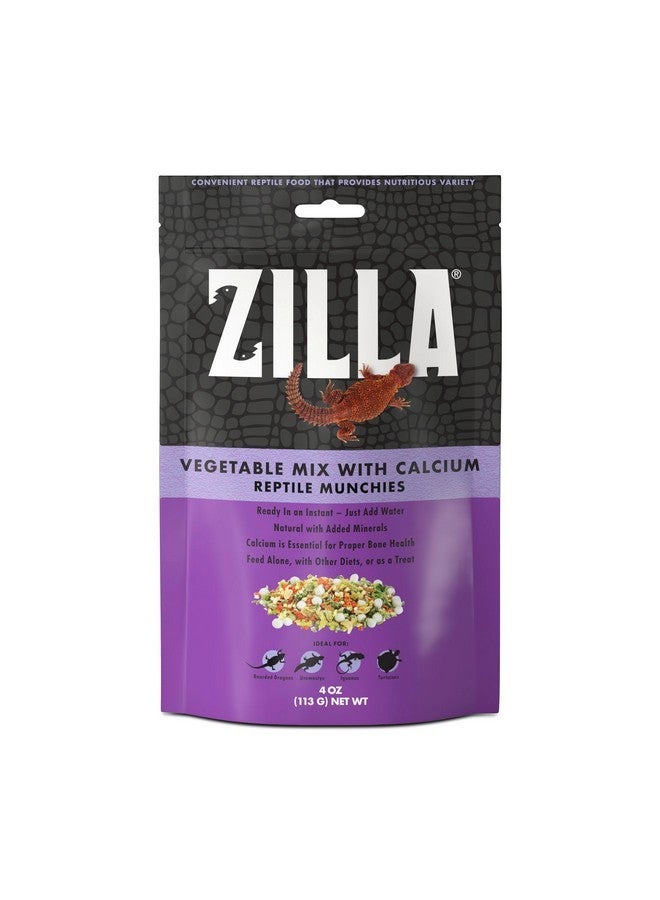 Zilla Reptile Food Munchies Vegetable Mix With Calcium, 4-Ounce - Image 1