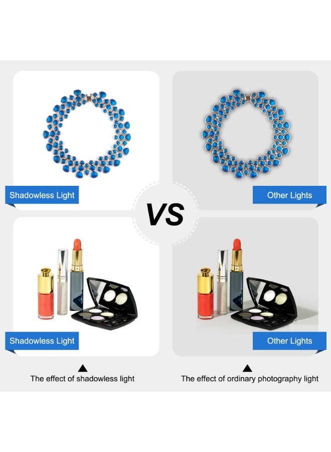 بولوز PULUZ 30 سم لوحة ضوء تصوير LED صغيرة بدون ظل - Image 5