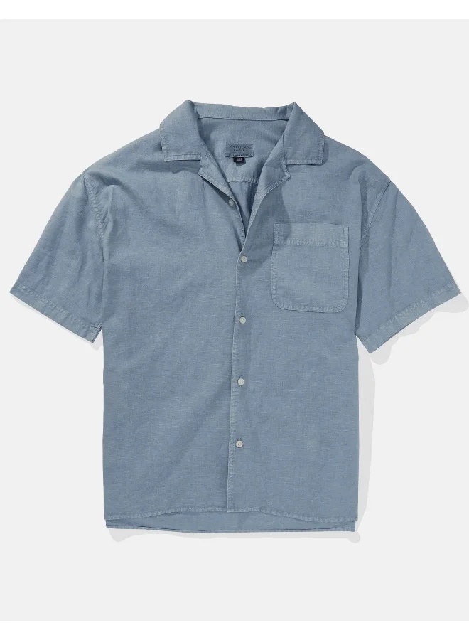 American Eagle Button Down Poolside Shirt