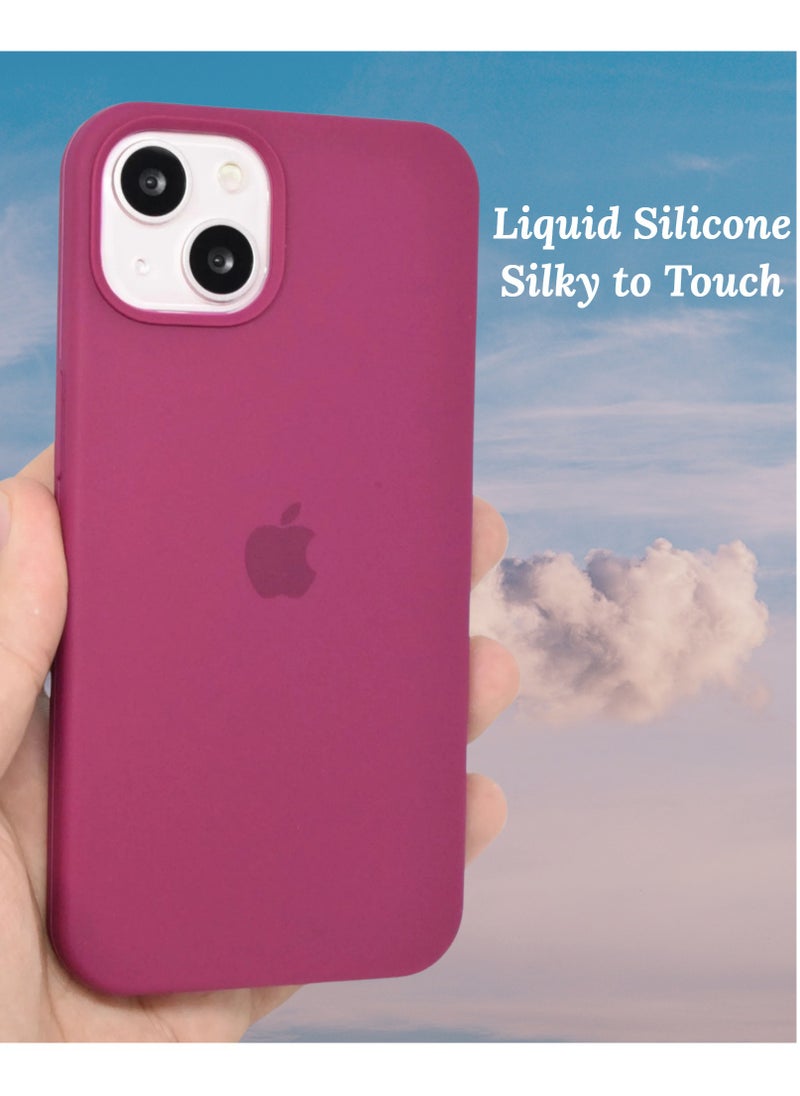 BORTONY - iPhone 15 Case 6.1 Inch Silicone Silky-Soft Touch iPhone 15 Cover Full-Body Slim Thin Phone Case Shockproof Protective Case Cover for Apple iPhone 15 - Image 1