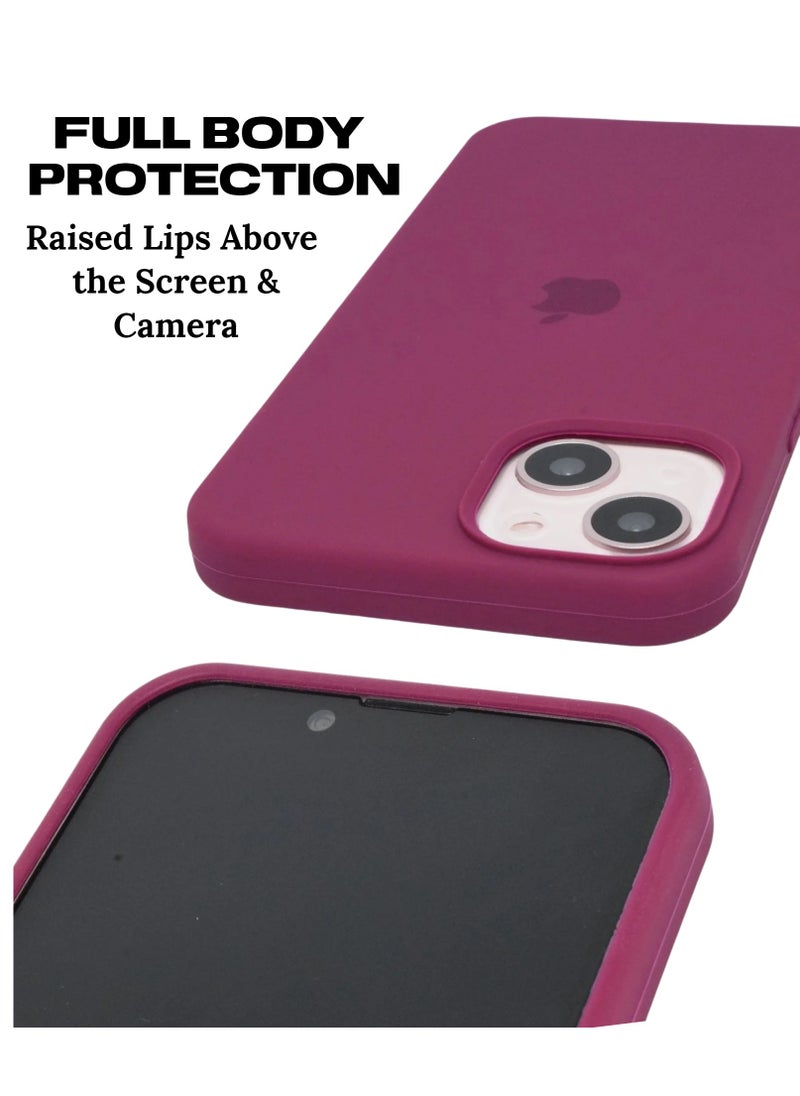 BORTONY - iPhone 15 Case 6.1 Inch Silicone Silky-Soft Touch iPhone 15 Cover Full-Body Slim Thin Phone Case Shockproof Protective Case Cover for Apple iPhone 15 - Image 1
