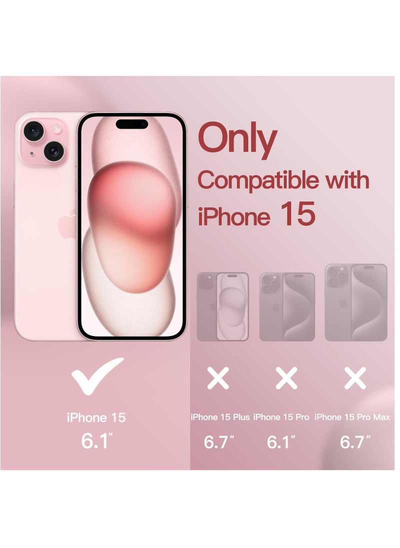 BORTONY - iPhone 15 Case 6.1 Inch Silicone Silky-Soft Touch iPhone 15 Cover Full-Body Slim Thin Phone Case Shockproof Protective Case Cover for Apple iPhone 15 - Image 1