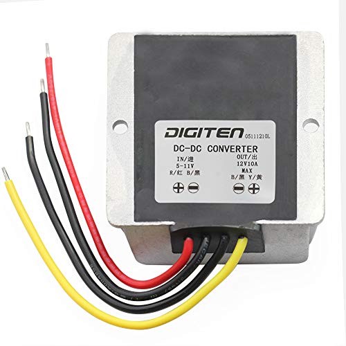 DIGITEN DC 6V 5-11V to 12V 10A Step up Converter Regulator Waterproof Boost Power Module - Image 2