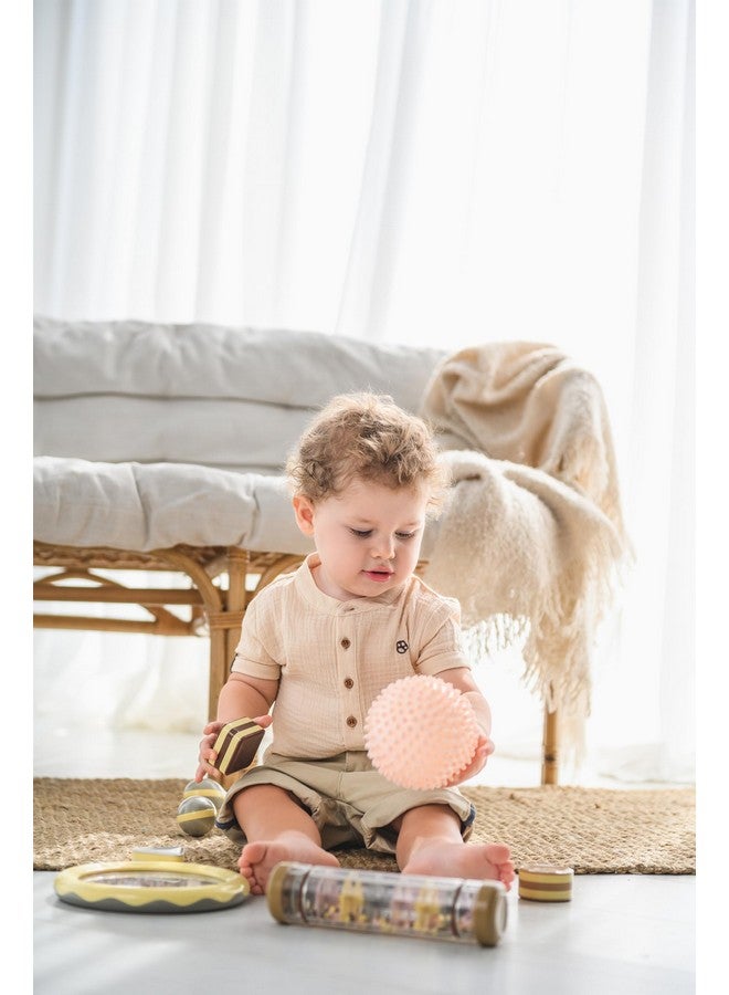 Edushape Sensory Balls for Baby - 4” Trendy Color Baby Balls That Help Enhance Gross Motor Skills for Kids Aged 6 Months and Up - Pack of 4 Vibrant Colorful and Unique Textured Balls for Baby - Image 3