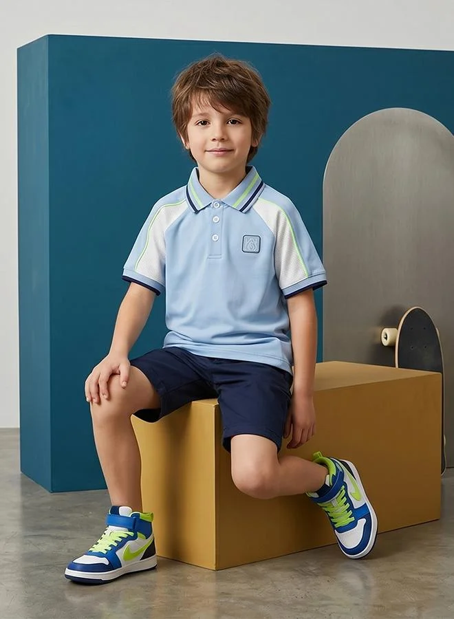 Babies & More Babies & More Toddler Boys Multicolor Collar Polo Shirt