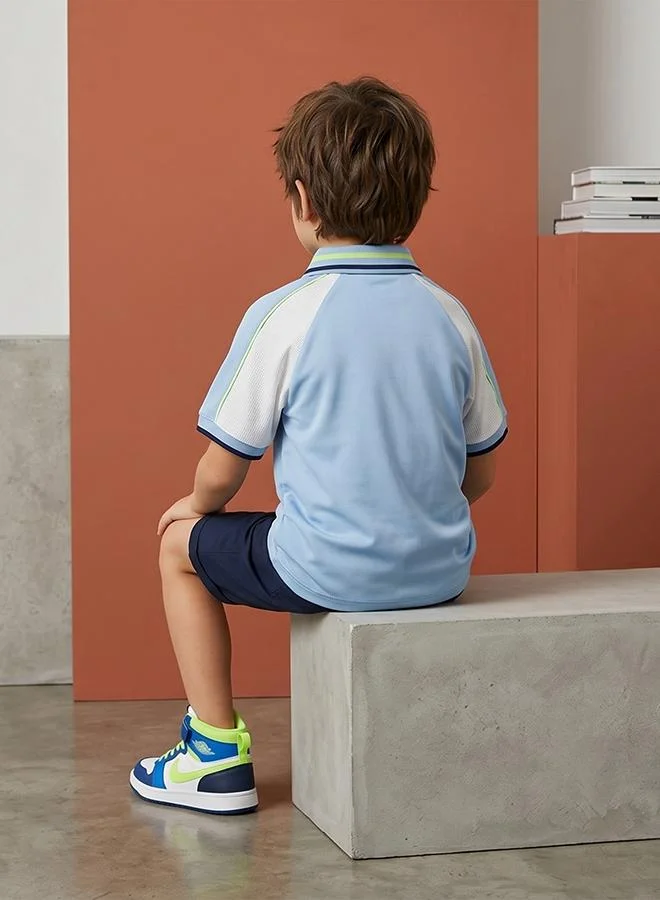Babies & More Babies & More Toddler Boys Multicolor Collar Polo Shirt