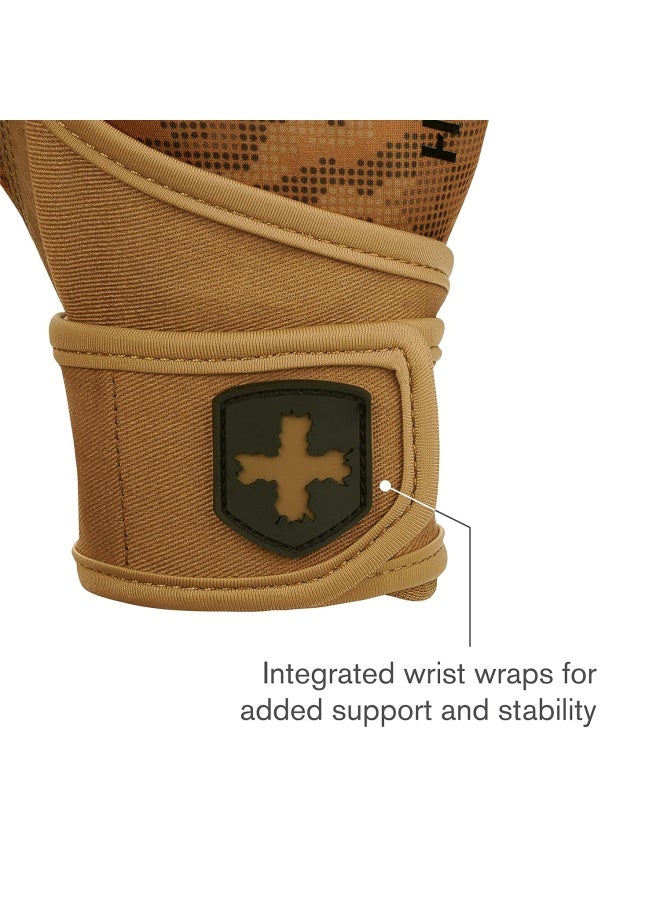 هاربينجر قفازات تدريب هرب الفاخرة للملاكمة والفنون القتالية، تصميم خفيف الوزن ومتين، المقاس: L، اللون: بيج - Image 4