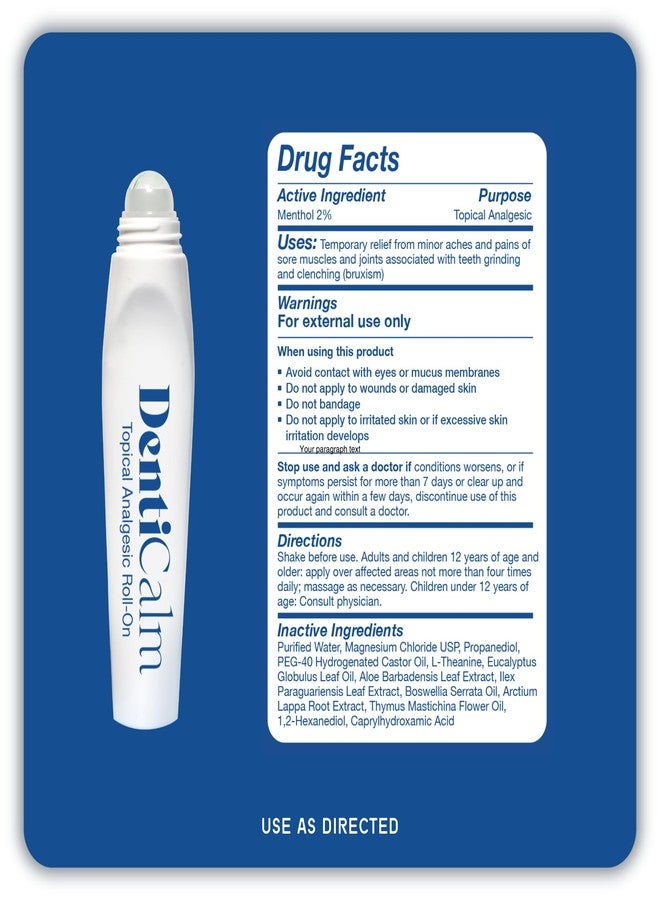 nfuse DentiCalm Soothing Pain Relief for Teeth Grinding and Jaw Clenching (Bruxism), for Jaw, Head and Neck Pain, Stiffness and Tension, Nightguard Discomfort Relief, 0.47 OZ - Image 5