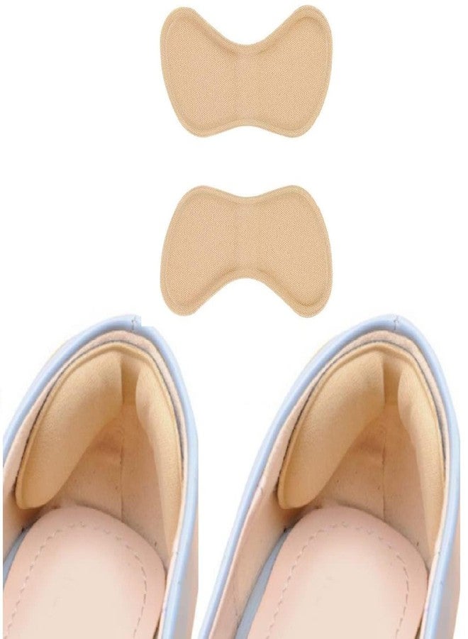 MAHNTMART Self-Adhesive Heel Grips Liner Shoe Tightener Inserts for Loose Shoes, Shoe Bite Protector Heel Pads Snugs for Shoe Insoles, Heel Pad for Heel Pain Men Women/1*Pair (Heel Liner) beige (Beige) - Image 1