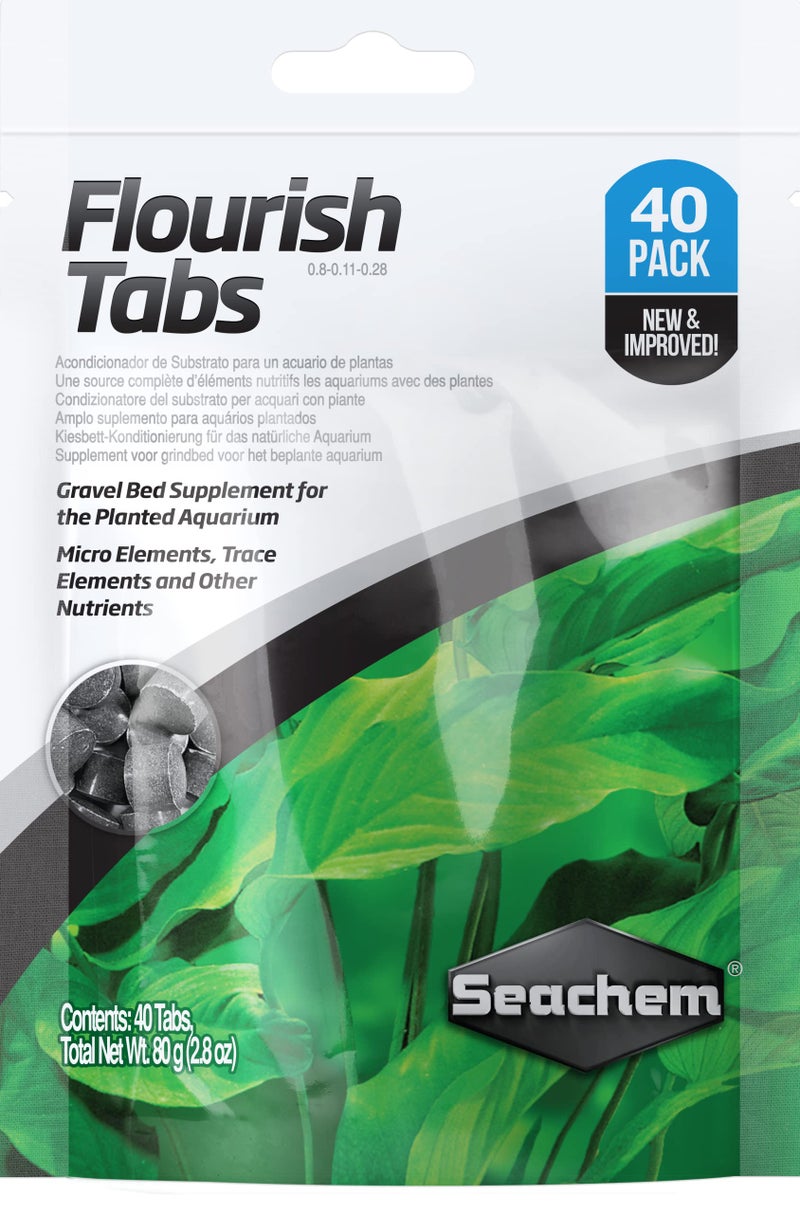 Seachem Flourish Tabs Growth Supplement - Aquatic Plant Stimulant 40 ct - Image 1