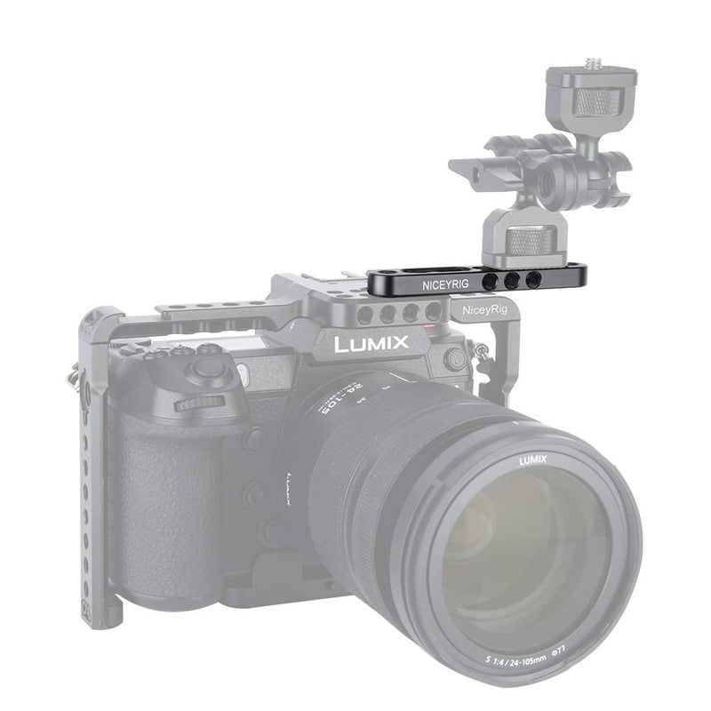 NICEYRIG Multi-Functional Mounting Plate, Cheese Bar with 1/4'' 3/8'' Thread Applicable for Liliput 619AH 819AH FA1011 FA1013, Camera Rig - Image 2
