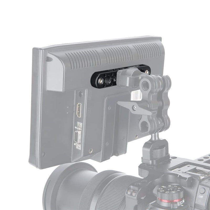 NICEYRIG Multi-Functional Mounting Plate, Cheese Bar with 1/4'' 3/8'' Thread Applicable for Liliput 619AH 819AH FA1011 FA1013, Camera Rig - Image 3