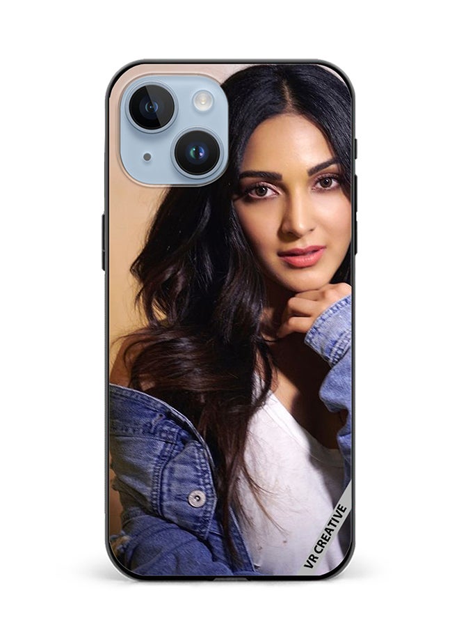 VR CREATIVE Protective Case Cover For Apple iPhone 15 Bollywood Actress Rashmika Mandanna Design Multicolour - Image 1