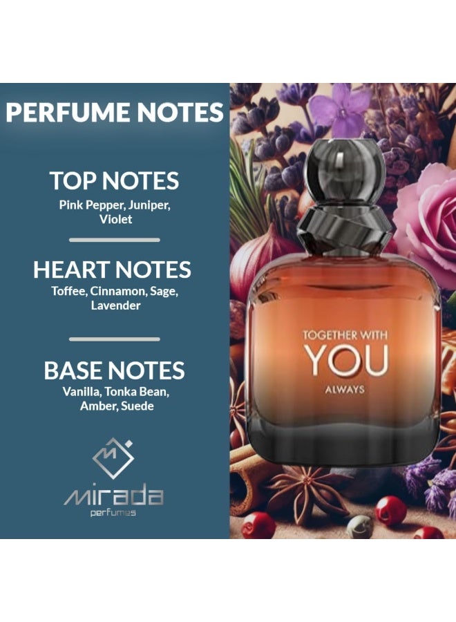 ميرادا عطر Together With You Always للرجال EDP 100ML - Image 2