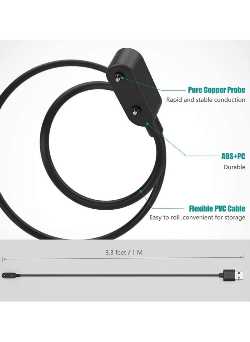 ELTRAZONE Charger Compatible with Huawei Watch Fit Mini, Honor Band 6, Huawei Band 6 7, Huawei 4X, Honor Watch ES - Magnetic USB Charging Cable 3.3ft 100cm - Smartwatch Accessories - Black - Image 4