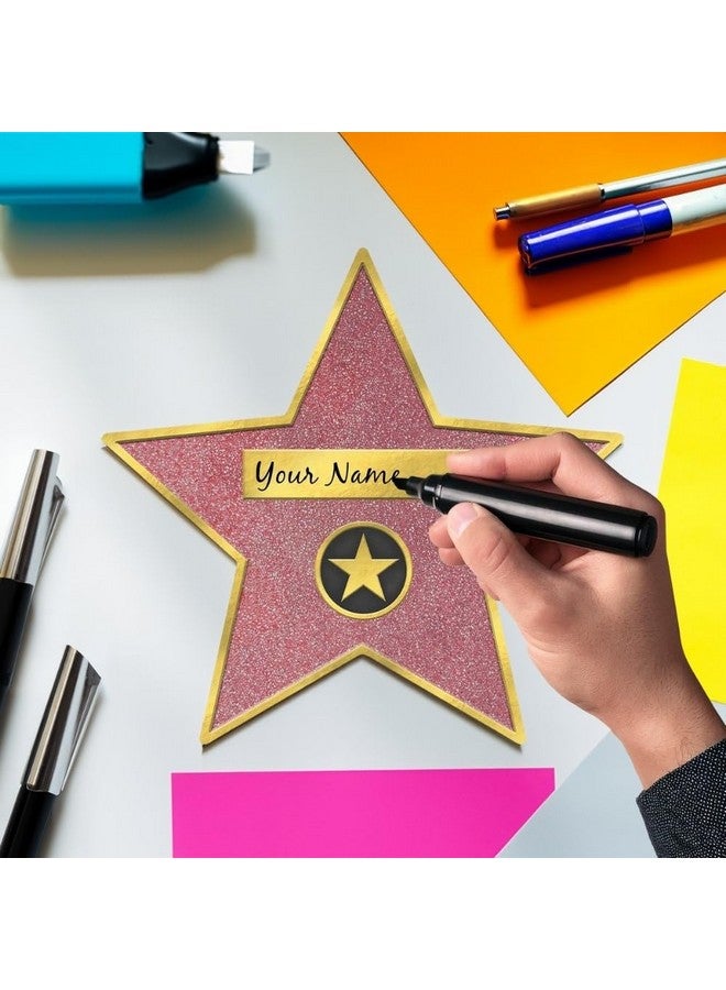 Amscan Glitz & Glam Star Decal Clings - 11.3" x 12" (Pack of 8) - Removable & Reusable Pink & Gold Coated Cardboard Decor for Celestial-Themed Events, Parties & Bedrooms - Image 3