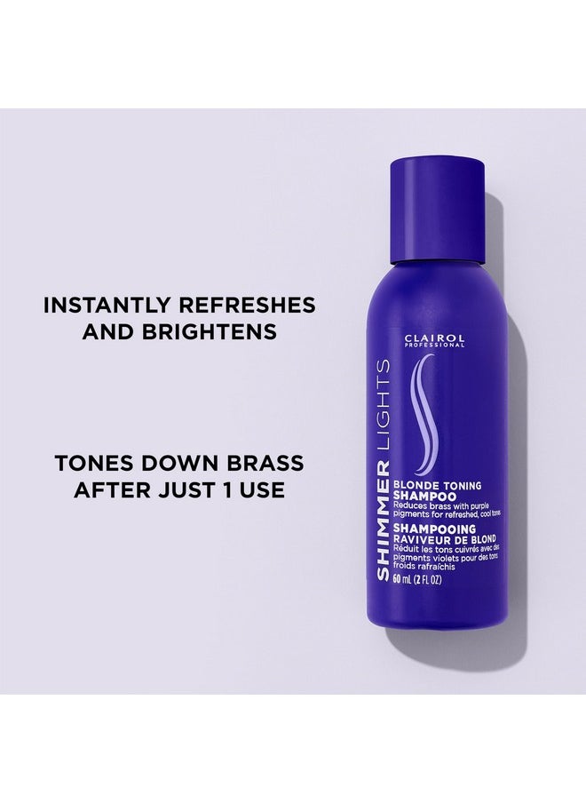 Clairol Professional - Shimmer Lights Purple Shampoo 2 Fl. Oz Neutralizes Brass & Yellow Tones For Blonde Silver Gray & Highlighted Hair Packaging May Vary - Image 1