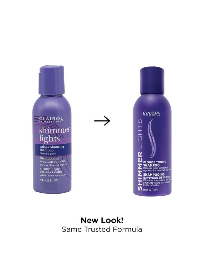 Clairol Professional - Shimmer Lights Purple Shampoo 2 Fl. Oz Neutralizes Brass & Yellow Tones For Blonde Silver Gray & Highlighted Hair Packaging May Vary - Image 1