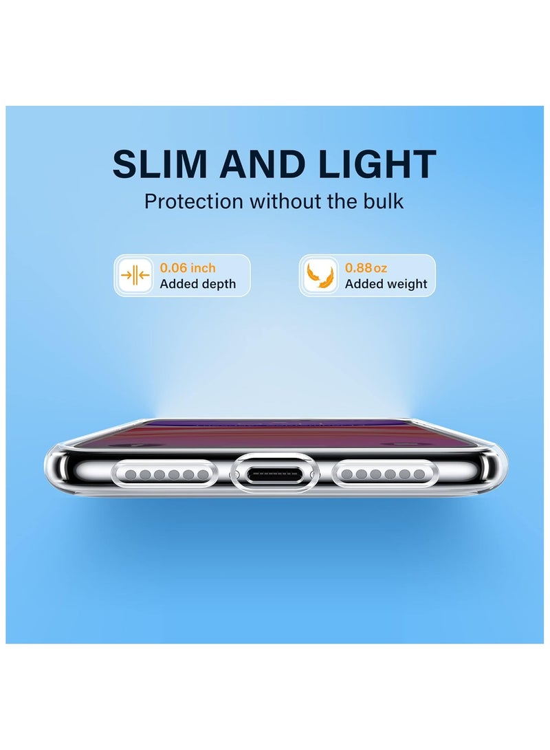 Bills iPhone 11 Shockproof Clear Case, Not Yellowing,10FT Military Drop Protection, Hard Clear Back Four Corner Airbags Drop Protection Phone Cover - Image 2