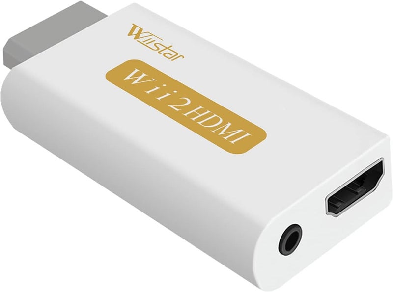 Wiistar Wii to HDMI Converter Output Video Audio Adapter HDMI Converter - Supports All Wii Display Modes to HDTV & Monitor - Image 2