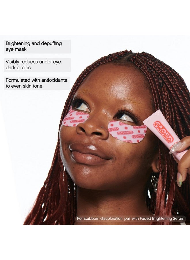 TOPICALS Topicals Faded Brightening Under Eye Masks | Patches to Depuff, Hydrate, Brighten and Cool | Reduce Dark Circles and Fine Lines | Contains Kojic Acid, Caffeine and Niacinamide (Set of 6)  - Image 2
